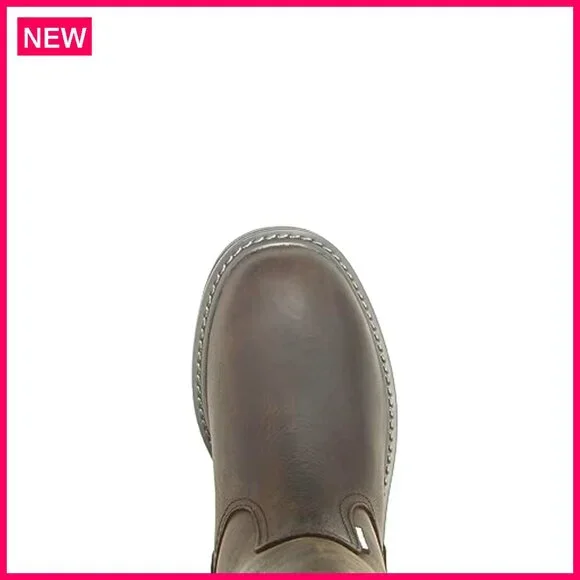 Men's Waterproof Steel Toe Work Boots 10 Slip Resistant Industrial